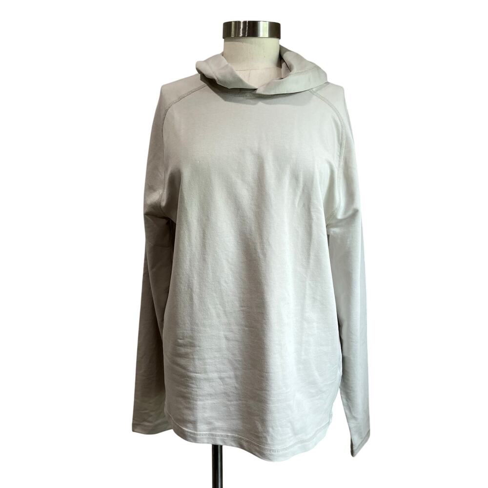 J. Crew Men's Performance Hoodie Cotton Blend Stoney Beige Size Small